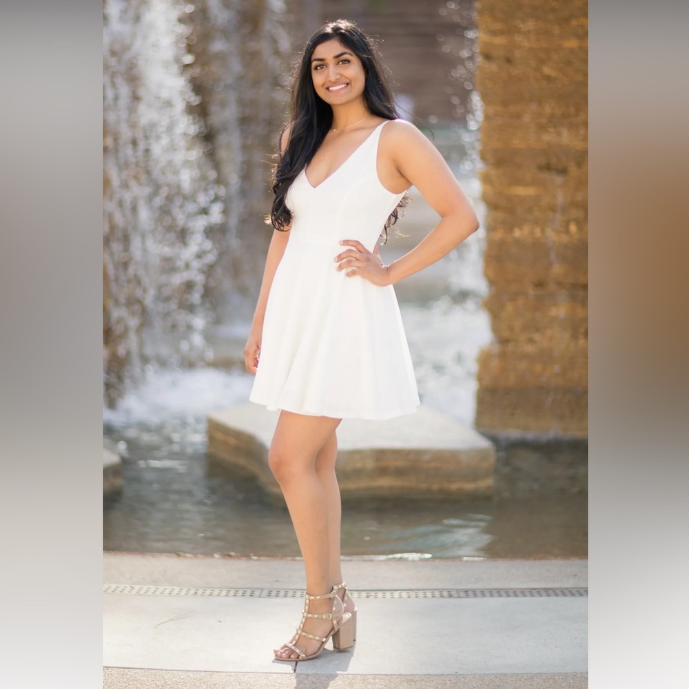 Lulu’s Darling Delight White Skater Dress- Women’s S - Picture 6 of 16